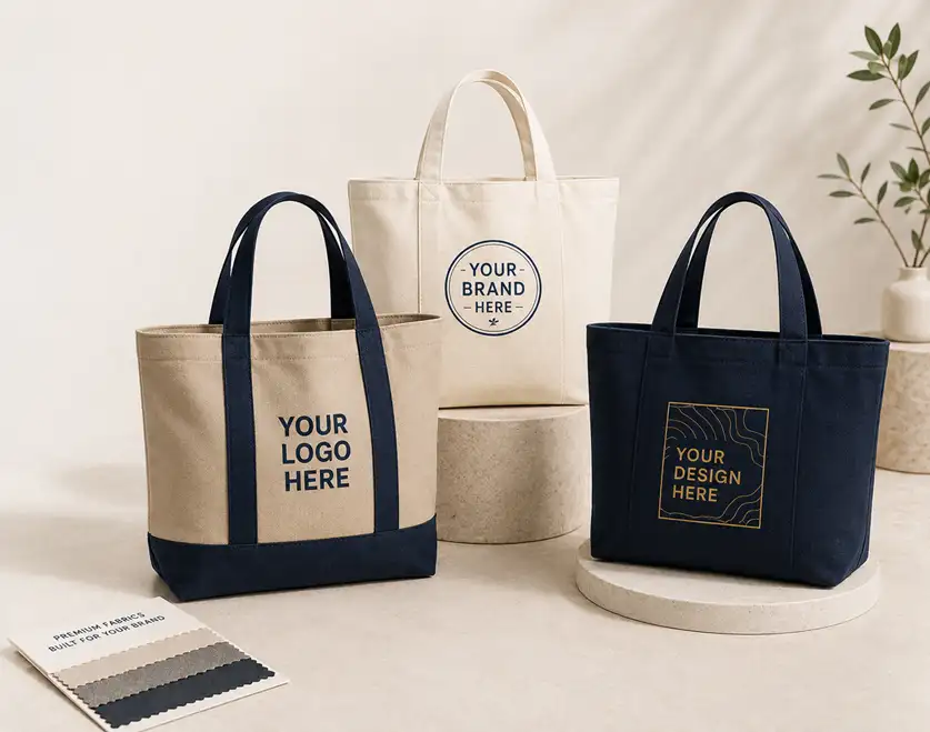 Custom tote bags with logo
