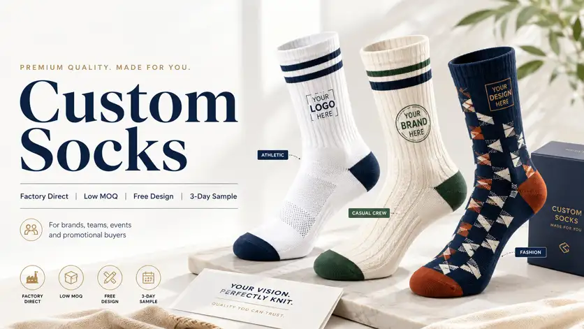 Custom logo socks manufacturer