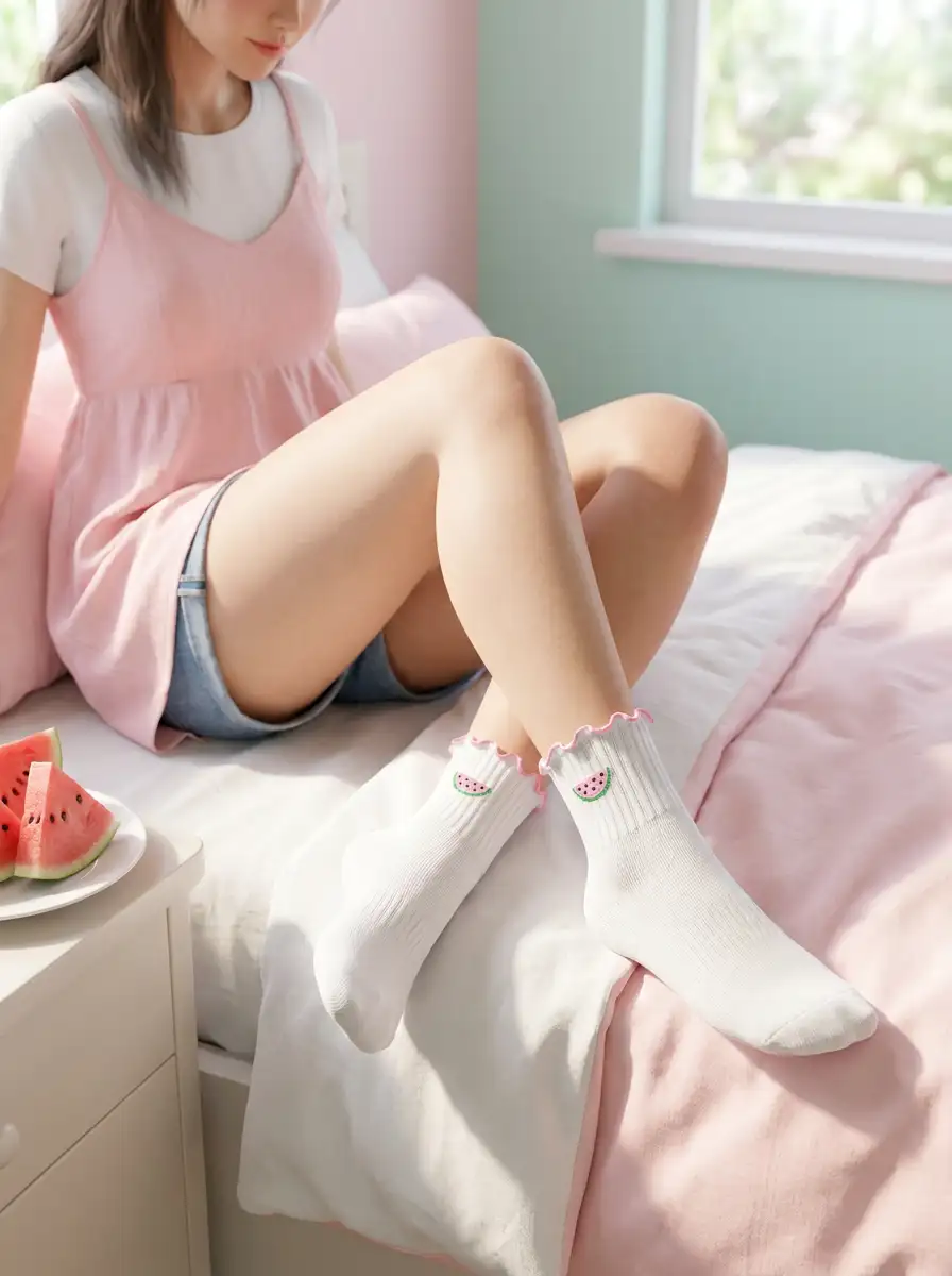 Custom embroidered athletic socks lifestyle